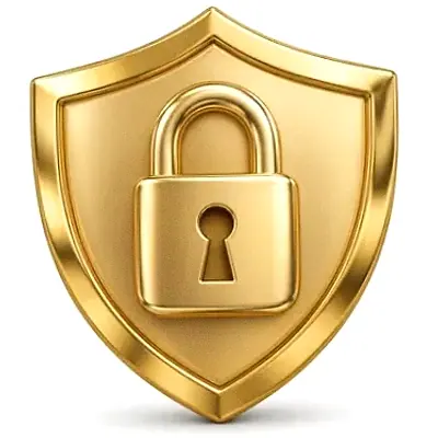 Shield with padlock — Eq9