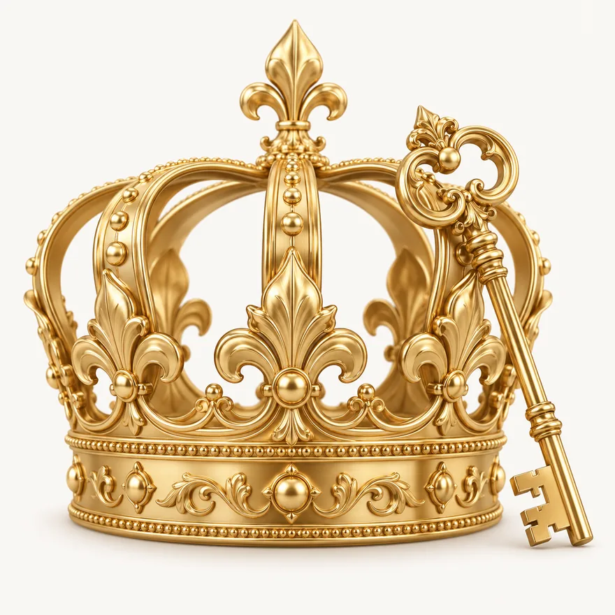 Royal crown and key — Eq9