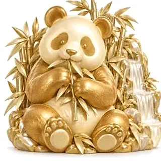 Panda eating bamboo — Eq9